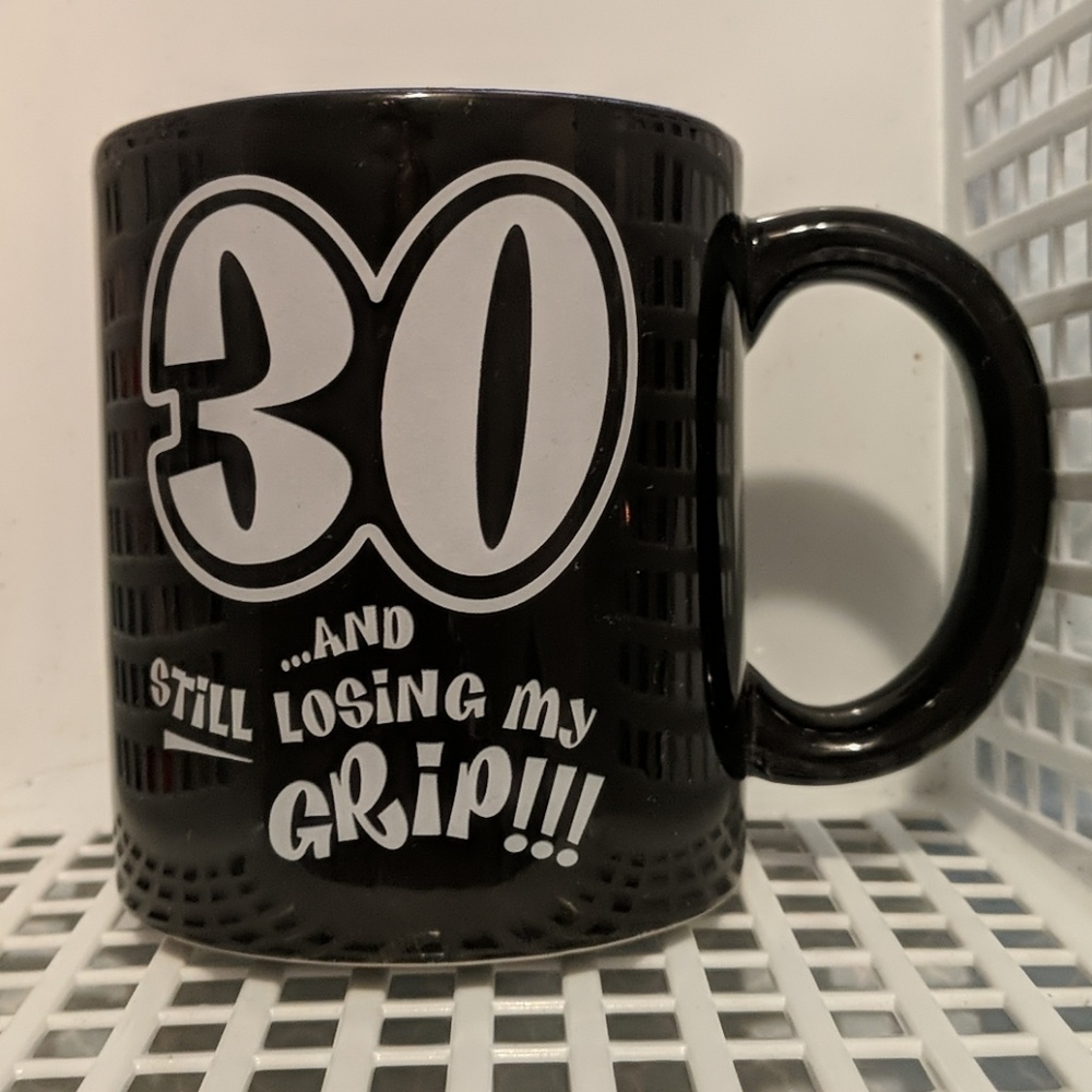 30 and 40 years old Russ Novelty Coffee Cups Mugs